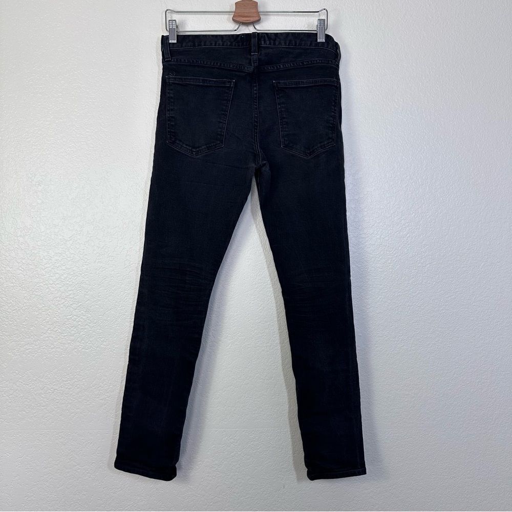 Men's Agolde Blade Skinny Fit Jeans in Black Raw Size 32 - Picture 10 of 10